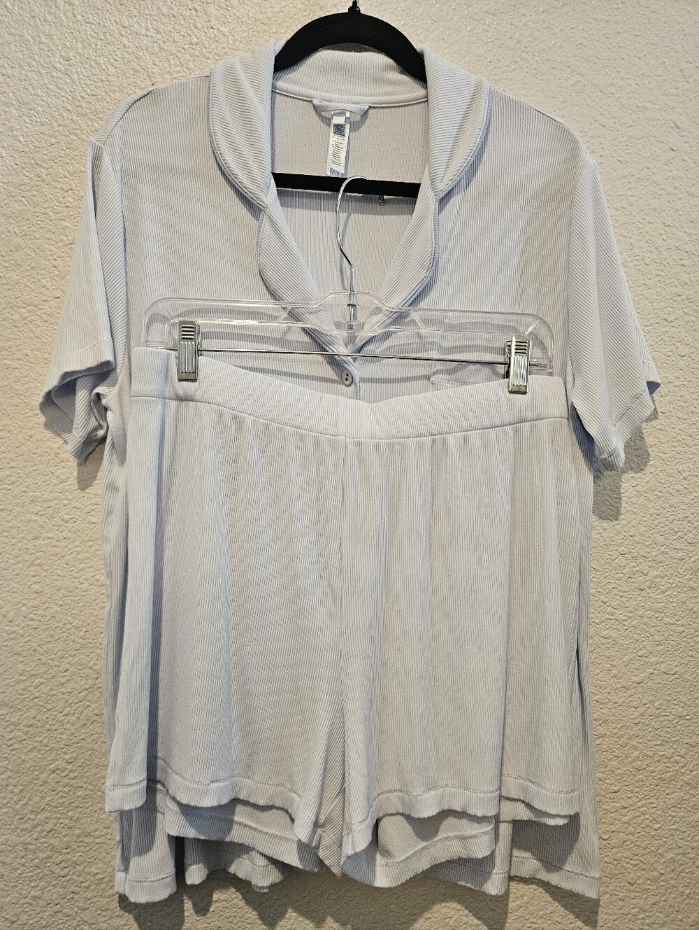 Skims Soft Lounge Shorts Sleep Pajama Set Size L Blue Quartz